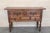 19th Century Catalan Spanish Carved Walnut Console Sofa Table, Four Drawers For Sale - Image 16 of 18