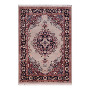 Medallion 1990's Pak-Persian Gray/Blue Wool Rug - 2'1'' X 3'0''