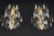 French Mid 20th Century Pair of Restored French Plaza Hotel Crystal Wall Sconces For Sale - Image 3 of 10