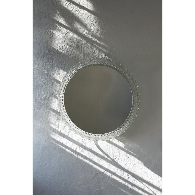 Mid-Century Modern Large Vintage Mirror Lamp from Glashütte Limburg For Sale - Image 3 of 9