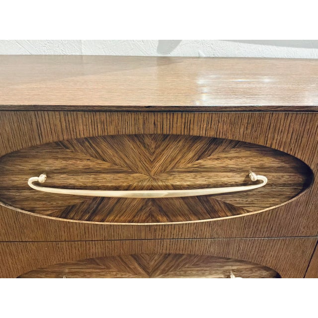 Revelation Modern Art Deco Style Tiger Eye Door Chest For Sale In Atlanta - Image 6 of 7