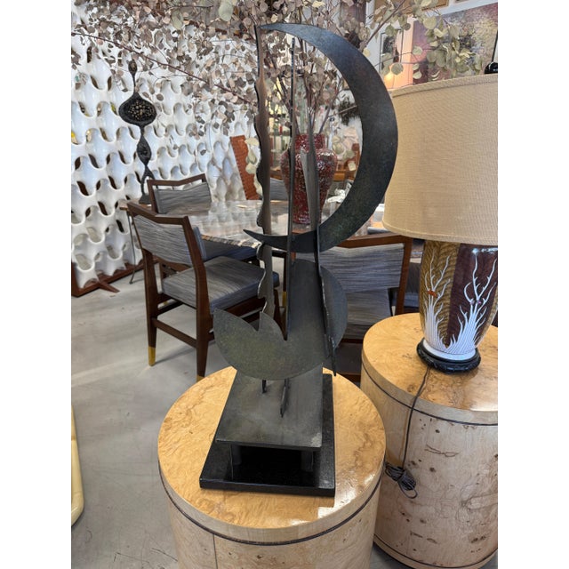 1991 Daniel Stolpe Abstract Iron Sculpture For Sale - Image 11 of 18