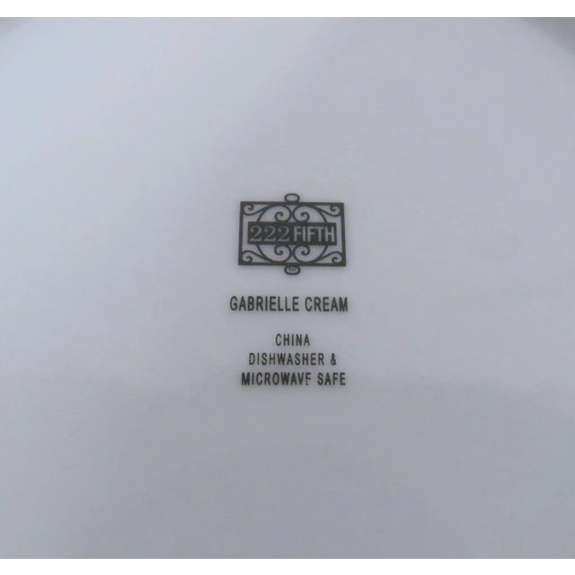 2010s Abstract Botanical Small Plates, Set of 8 For Sale - Image 5 of 6