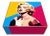 Marilyn Glass Coffee Table, 1980s For Sale