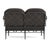 Brown Jordan Brown Jordan Calcutta Loveseat, Textured Pewter frame with Fusion Charcoal fabric For Sale - Image 4 of 11