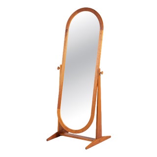 Cheval Floor Mirror by Pedersen & Hansen, Denmark, 1970s For Sale