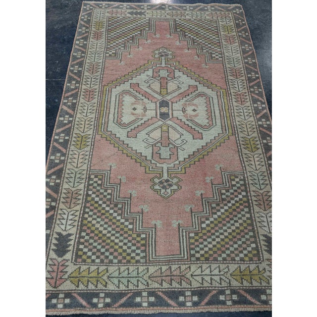 Turkish Vintage Rug 3'5" x 6'1" #20581 Explore a curated collection of hallway runners, wool rugs, and handmade...