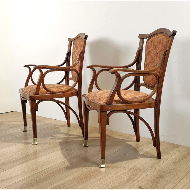 Early 20th Century Chairs from Jacob & Josef Kohn, Austria, Set of 2 For Sale - Image 12 of 12