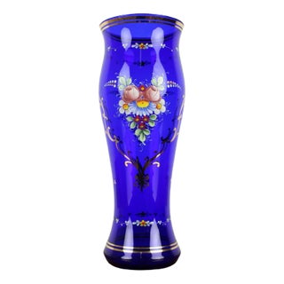 Czech Glass Vase from Novoborské Sklo, 1970s For Sale