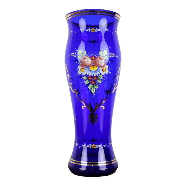 Czech Glass Vase from Novoborské Sklo, 1970s For Sale