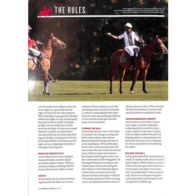 Traditional Myopia Polo Magazine 2018 For Sale - Image 3 of 12