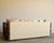 Vintage Rattan Trellis Lattice Sofa in the Style of McGuire With Casters, Wrapped Joints, and Ivory Upholstery, 1970s For Sale In Salt Lake City - Image 6 of 9