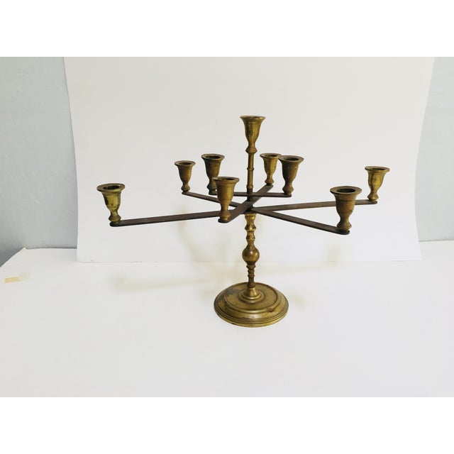 Mid Century Vintage Articulating Brass Menorah Chairish