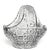 Mid-to-Late 20th Century Czech Bohemian Queen’s Lace Cut Crystal Basket 6" For Sale In San Francisco - Image 6 of 12