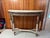 French Louis XVI Style Carved Wooden Demilune Console Table For Sale - Image 3 of 17