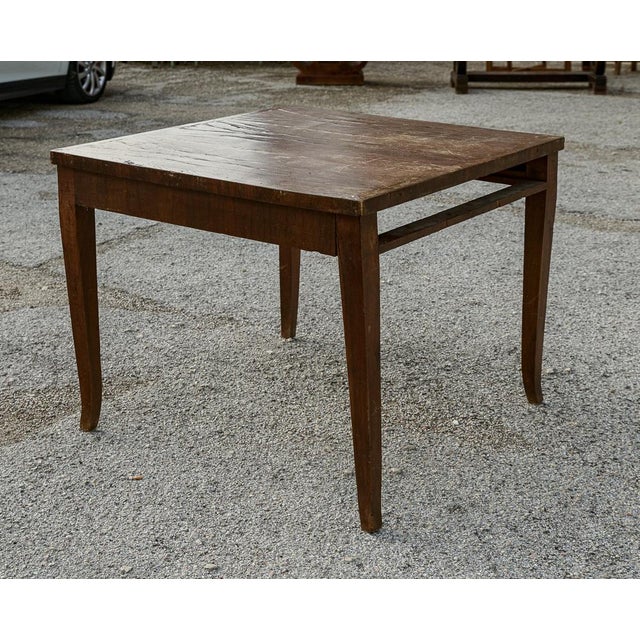 Square Dining Table in Walnut, Italy, 19th Century For Sale - Image 13 of 18