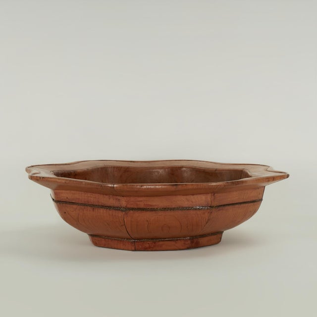 Chinese Antique Chinese Wood Fruit Bowl For Sale - Image 3 of 10