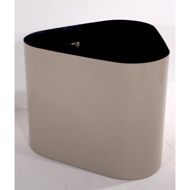 Aluminum planter designed by Paul Mayen for Habitat International, circa 1970's. This example is unusual as it is...