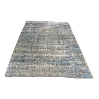 A Modern Abstract Rug in Handspun Wool For Sale