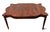 Hollywood Regency Vintage Henredon Regency Style Flame Mahogany Scalloped Extension Dining Table For Sale - Image 3 of 12
