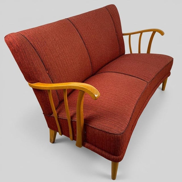 1940s Vintage Nordic Two-Seater Sofa, 1940s For Sale - Image 5 of 6