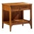 Broyhill Brasilia Mid Century Walnut and Brass Nightstand For Sale