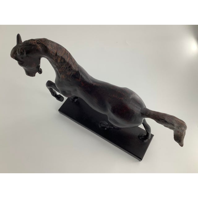 Vintage Lightning Horse Bronze Sculpture by LeClerc, Austin Productions, Large For Sale In Dallas - Image 6 of 6