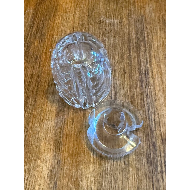 Antique American Brilliant Cut Glass Condiment Jelly Jar W/Lid 1976-1914 For Sale - Image 6 of 9