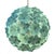 Mid-Century Modern Venetian Green-Wather Flowers Murano Glass Sputnik Chandelier For Sale - Image 3 of 6