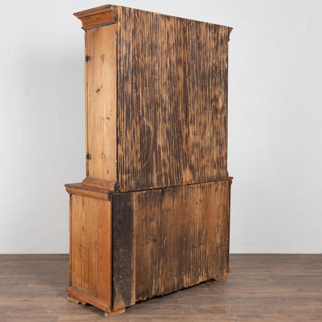 Early 19th Century Swedish Pine Cabinet With Original Painted Floral Panels For Sale - Image 15 of 15