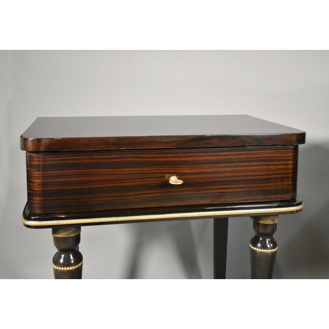 Mid-Century French Macassar Ebony Bedside Cabinets, 1970s, Set of 2 For Sale - Image 15 of 17