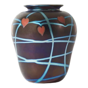 Donald Carlson Signed Art Glass Vase