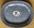 Neoclassical Antique 19th Century English Regency Pearlware Blue & White Transferware Platter With Sphinx and Greek Key Decoration For Sale - Image 3 of 6