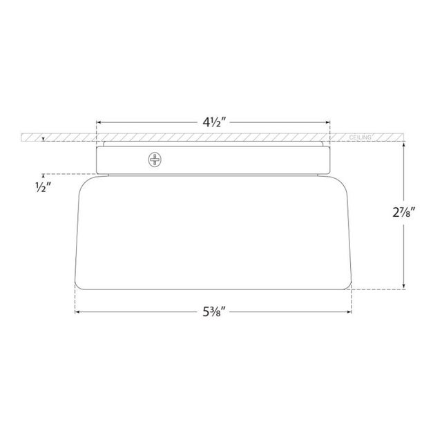 Modern Barbara Barry for Visual Comfort Signature Halo 5.5" Solitaire Flush Mount in Matte Black with White Glass For Sale - Image 3 of 3