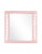 Contemporary Fleur Home Audubon Spruce Square Mirror in Authentic Pink, 24x24 For Sale - Image 3 of 3