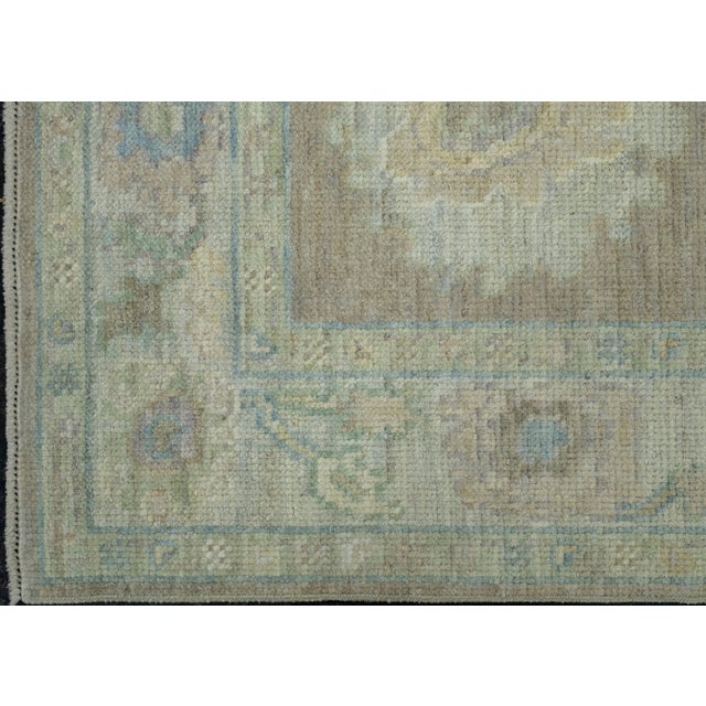 Turkish Oushak Runner Rug 2'9" x 6'10" #17531 For Sale In Houston - Image 6 of 8