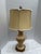 Cream Midcentury Asian Chinoiserie Pair of Pottery Table Lamps -Set of Two For Sale - Image 8 of 12