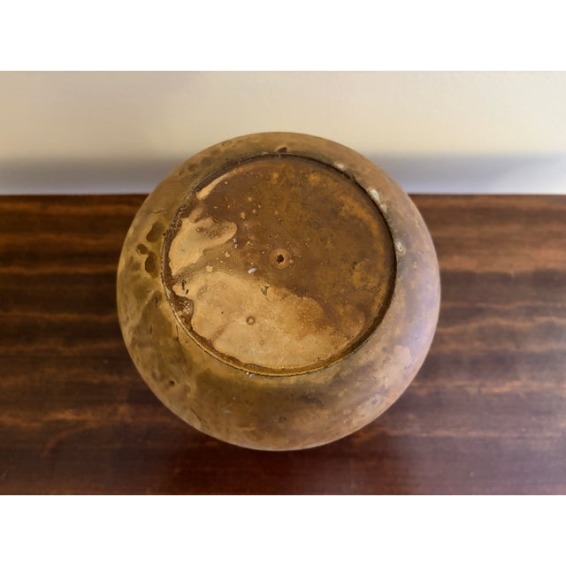 Vintage Greco-Roman Style Amphora Vase With Weathered Terracotta Finish For Sale - Image 9 of 9