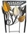 Salterini Mid-Century Botanical Wrought Iron & Enamel Leaf Vintage Plant Stands, Pair Salterini Style For Sale - Image 4 of 7