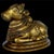1950s Mid Century South Indian Brass Statue of Shiva's Bull Nandi Metal Antique For Sale - Image 13 of 14