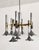 Large Italian Chrome and Brass Trumpet Chandelier attributed to Lumi Milano, 1970s For Sale - Image 14 of 18