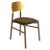 Aqua Bokken Upholsted Chair in Canaletto and Gold by Colé Italia For Sale - Image 8 of 8