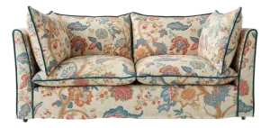 Sophie Conran Coco 2.5 Seater Sofa - Kitty Indian Summer with Contrast Welt Knife Edge Cushion