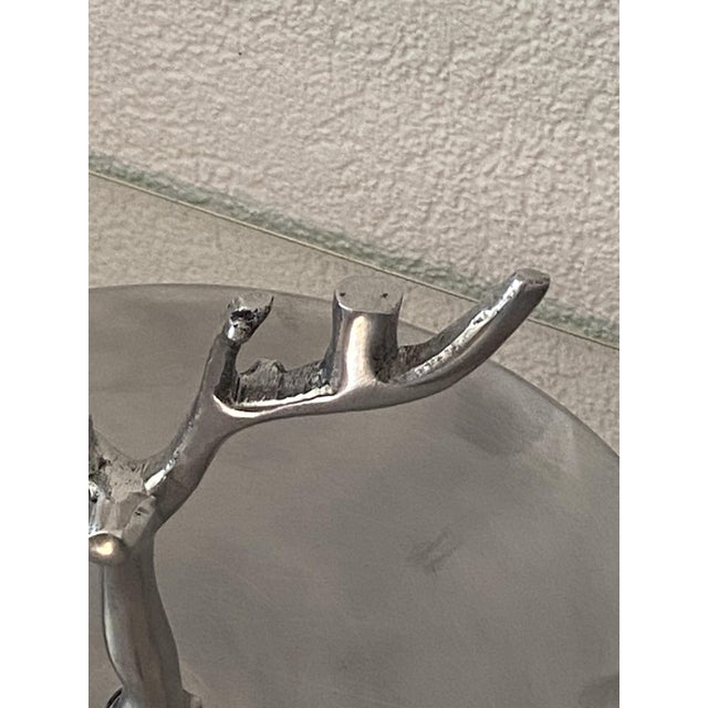 Plateau and Aluminum Pole Tray, 1970s For Sale - Image 4 of 14