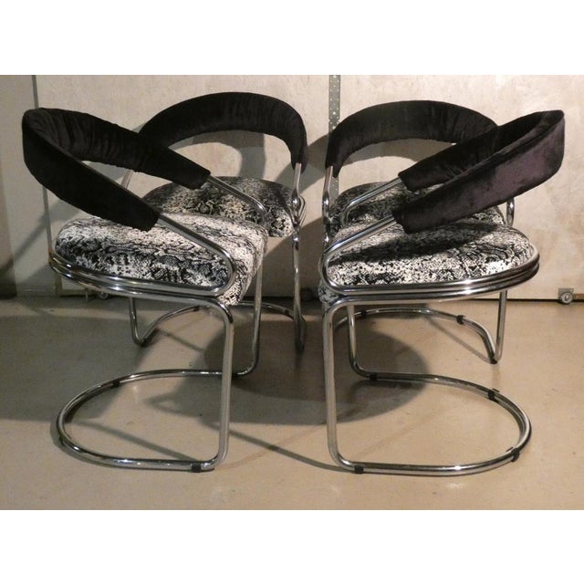 Set of 4 chairs designed by giotto stoppino during his collaboration with kartell. Example of iconic italian design of the...