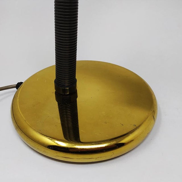 Gold Vintage Table Lamp from Targetti For Sale - Image 8 of 9