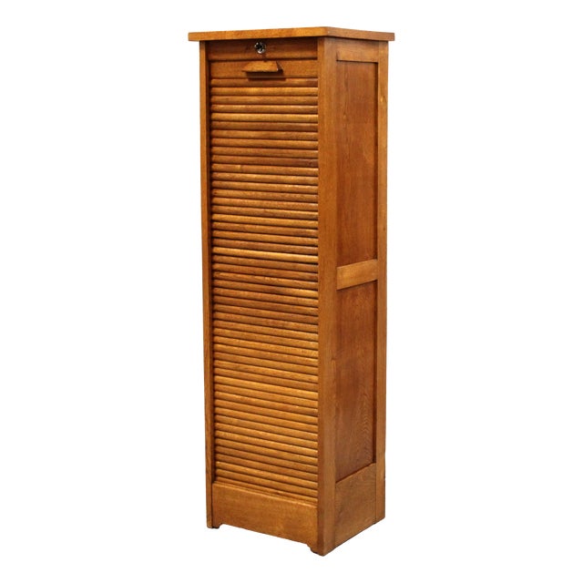 Vintage Filing Cabinet in Oak, 1920s For Sale