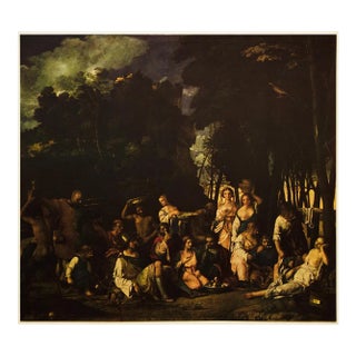1956 After Giovanni Bellini "The Feast of the Gods", Vintage Full-Color Print For Sale