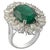Metal Natural Zambian Emerald Ring, 2.54ct, 3.77ct Diamonds, 18k Gold For Sale - Image 7 of 8