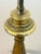 Mid 20th Century Vintage Borghese Italian Parcel Gilt Table Lamp With Original Shade Hollywood Palm Beach Regency Style For Sale - Image 5 of 11
